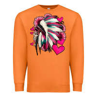 Carrot indian headdress with hearts valentine's day Premium Sweatshirt - Jasminsmagicworld