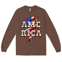 Chestnut America 4th of July Long Sleeve Tee - CowGirlArtShop