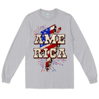 Moon Dust America 4th of July Long Sleeve Tee - CowGirlArtShop