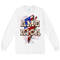 White America 4th of July Long Sleeve Tee - CowGirlArtShop