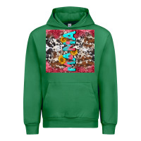 Emerald mama cowhide  sunflowers Urban Hoodie - LillyAllenDesigns