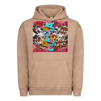 Pigment Burro mama cowhide  sunflowers Urban Hoodie - LillyAllenDesigns