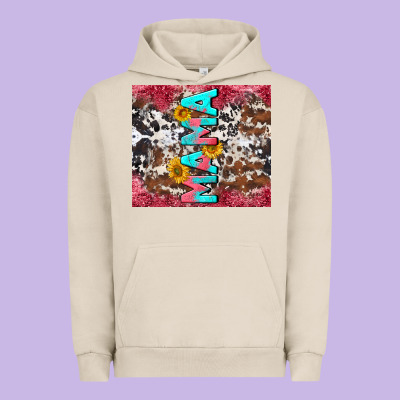 Mama Cowhide  Sunflowers Urban Hoodie Designed By Lillyallendesigns