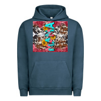 Pigment Midnight Navy mama cowhide  sunflowers Urban Hoodie - LillyAllenDesigns