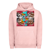 Pigment Salmon mama cowhide  sunflowers Urban Hoodie - LillyAllenDesigns