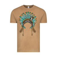Vintage Camel native american headdress turquise Vintage Tee - BarkalooDesign