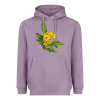 Lavender yellow elder flower Heavyweight Hoodie - LillyAllenDesigns