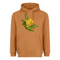 Meerkat yellow elder flower Heavyweight Hoodie - LillyAllenDesigns