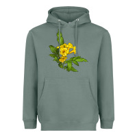 Sage yellow elder flower Heavyweight Hoodie - LillyAllenDesigns