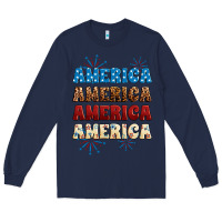 Navy Western America Long Sleeve Tee - Neo Western