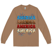 Toasted Coconut Western America Long Sleeve Tee - Neo Western