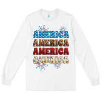 White Western America Long Sleeve Tee - Neo Western