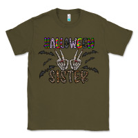 Army Green halloween sister Classic Tee - CowhideDigitalArt