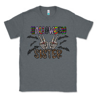 Charcoal Heather halloween sister Classic Tee - CowhideDigitalArt