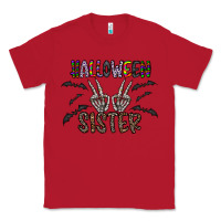 Red halloween sister Classic Tee - CowhideDigitalArt
