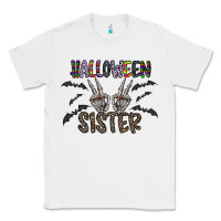 White halloween sister Classic Tee - CowhideDigitalArt