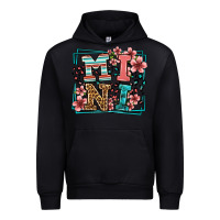 Black floral leopard frame mini Urban Hoodie - LillyAllenDesigns
