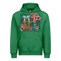 Emerald floral leopard frame mini Urban Hoodie - LillyAllenDesigns