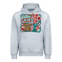 Heather Grey floral leopard frame mini Urban Hoodie - LillyAllenDesigns