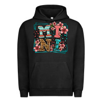 Pigment Black floral leopard frame mini Urban Hoodie - LillyAllenDesigns