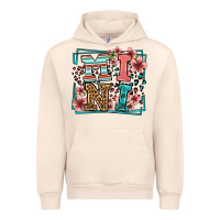 Sandshell floral leopard frame mini Urban Hoodie - LillyAllenDesigns