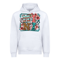White floral leopard frame mini Urban Hoodie - LillyAllenDesigns