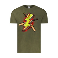 Softball Lightning Bolt Vintage Tee | Teevron