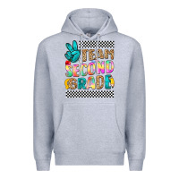 Heather Grey team second grade Premium Hoodie - NancyCooperArtShop