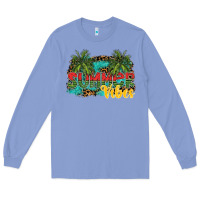 Colony Blue summer vibes Long Sleeve Tee - SublimationCraftShop