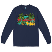 Navy summer vibes Long Sleeve Tee - SublimationCraftShop