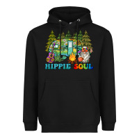 Black hippie soul camping Heavyweight Hoodie - BarkalooDesign