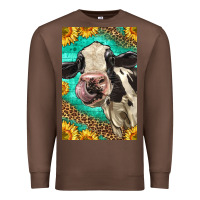 Chestnut Western Holstein Cow Premium Sweatshirt - LillyAllenDesigns