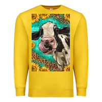 Lemon Western Holstein Cow Premium Sweatshirt - LillyAllenDesigns
