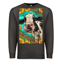 Smoke Western Holstein Cow Premium Sweatshirt - LillyAllenDesigns