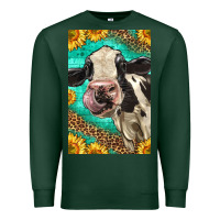 Sports Green Western Holstein Cow Premium Sweatshirt - LillyAllenDesigns