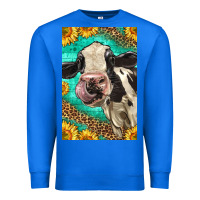 True Royal Western Holstein Cow Premium Sweatshirt - LillyAllenDesigns