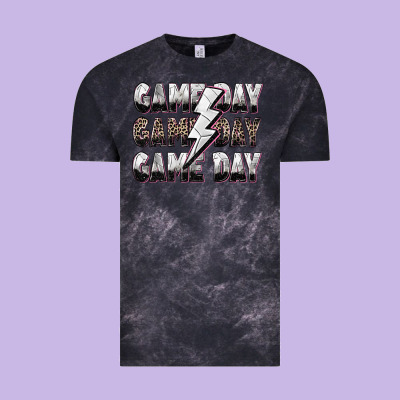 Game Day Game Day Volleyball Lightning Bolt Vintage Tee Designed By Zillion Design Studio