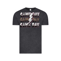 Vintage Black game day game day volleyball lightning bolt Vintage Tee - Zillion Design Studio