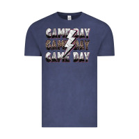 Vintage Denim game day game day volleyball lightning bolt Vintage Tee - Zillion Design Studio