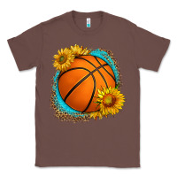 Chestnut western basketball with sunflower Classic Tee - HRA Design Shop