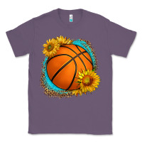 Lavender western basketball with sunflower Classic Tee - HRA Design Shop