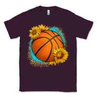 Plum western basketball with sunflower Classic Tee - HRA Design Shop