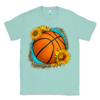 Seafoam western basketball with sunflower Classic Tee - HRA Design Shop