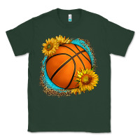 Sports Green western basketball with sunflower Classic Tee - HRA Design Shop
