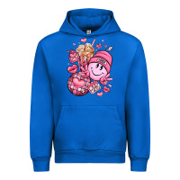 Cobalt retro valentines day Urban Hoodie - LillyAllenDesigns
