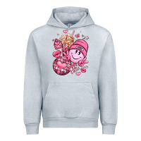 Heather Grey retro valentines day Urban Hoodie - LillyAllenDesigns