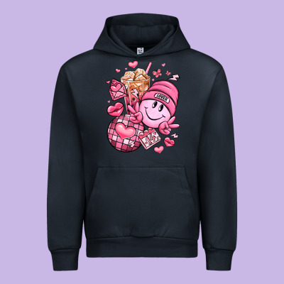 Retro Valentines Day Urban Hoodie Designed By Lillyallendesigns