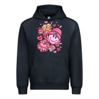Navy retro valentines day Urban Hoodie - LillyAllenDesigns