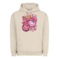Pigment French Oak retro valentines day Urban Hoodie - LillyAllenDesigns