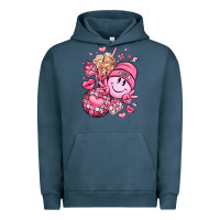Pigment Midnight Navy retro valentines day Urban Hoodie - LillyAllenDesigns